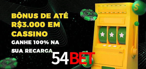 54BET melhor bônus de depósito